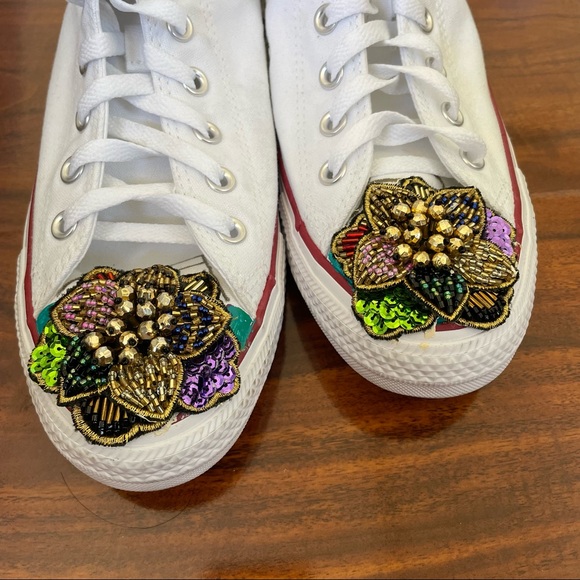 Converse custom made .Size women 10.5 _mens 8.5 - Picture 5 of 10